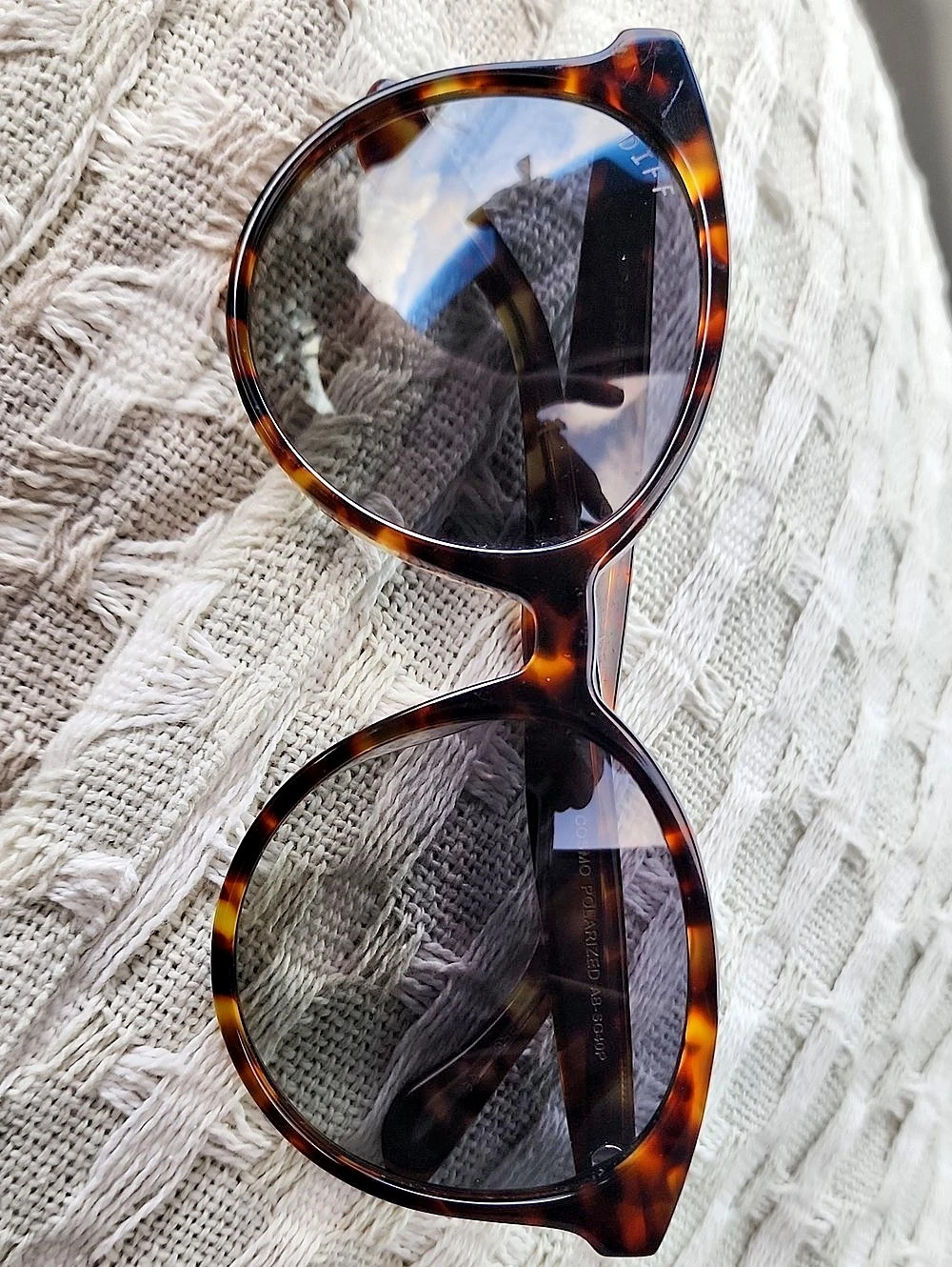 DIFF Eyewear Tortoiseshell Sunglasses in Brown & Orange
